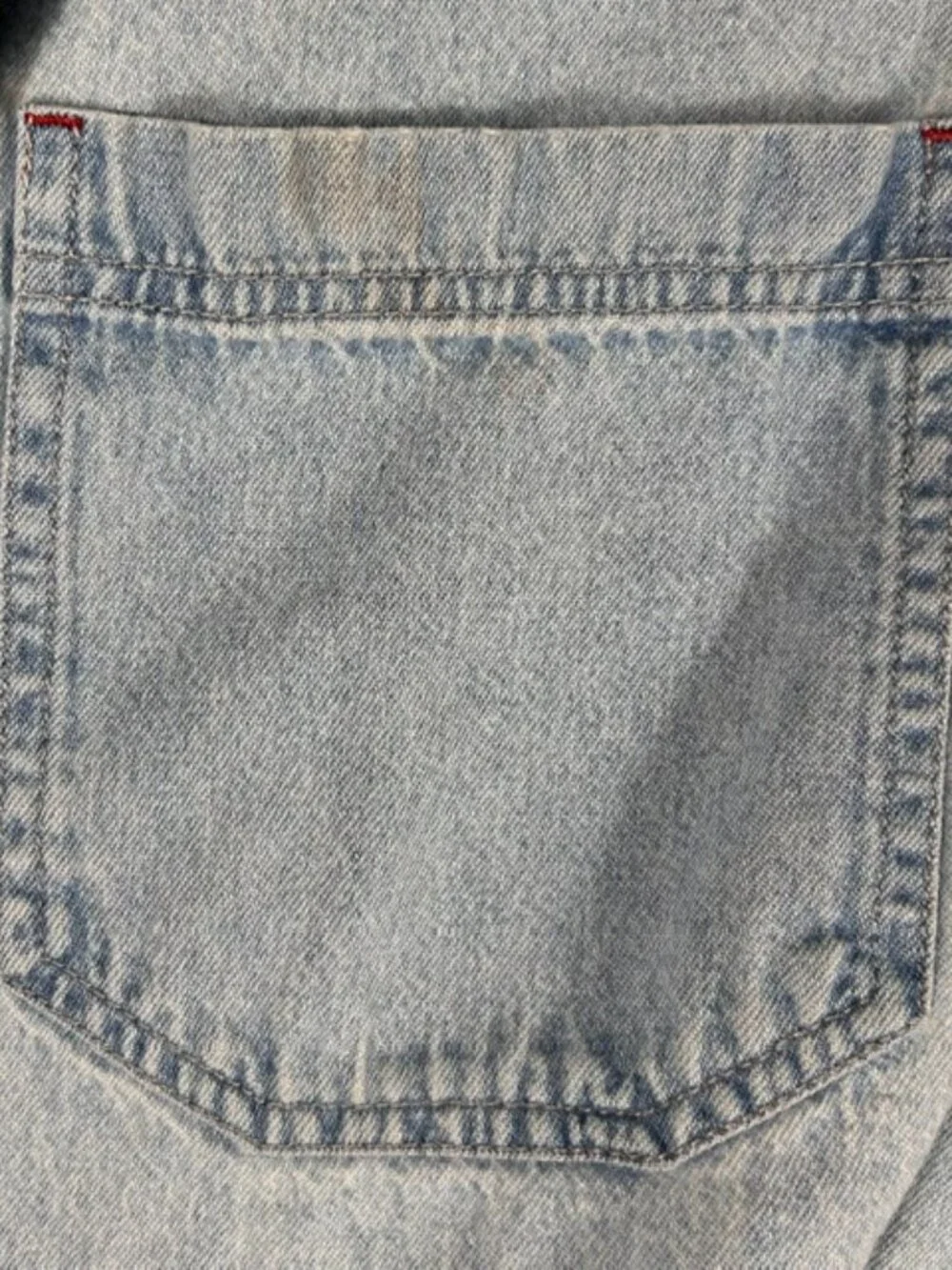 Vtg Levi's Denim Button Up Mens Sz Medium L/S Metal Buttons Light Wash 90's
